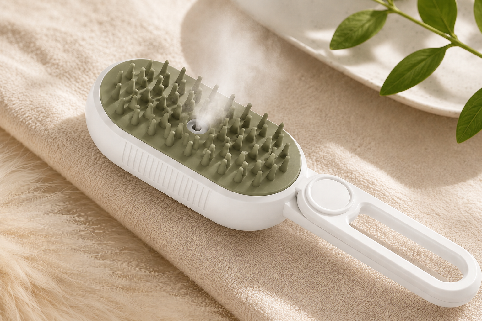 3-in-1 Steam Grooming Brush for Pets