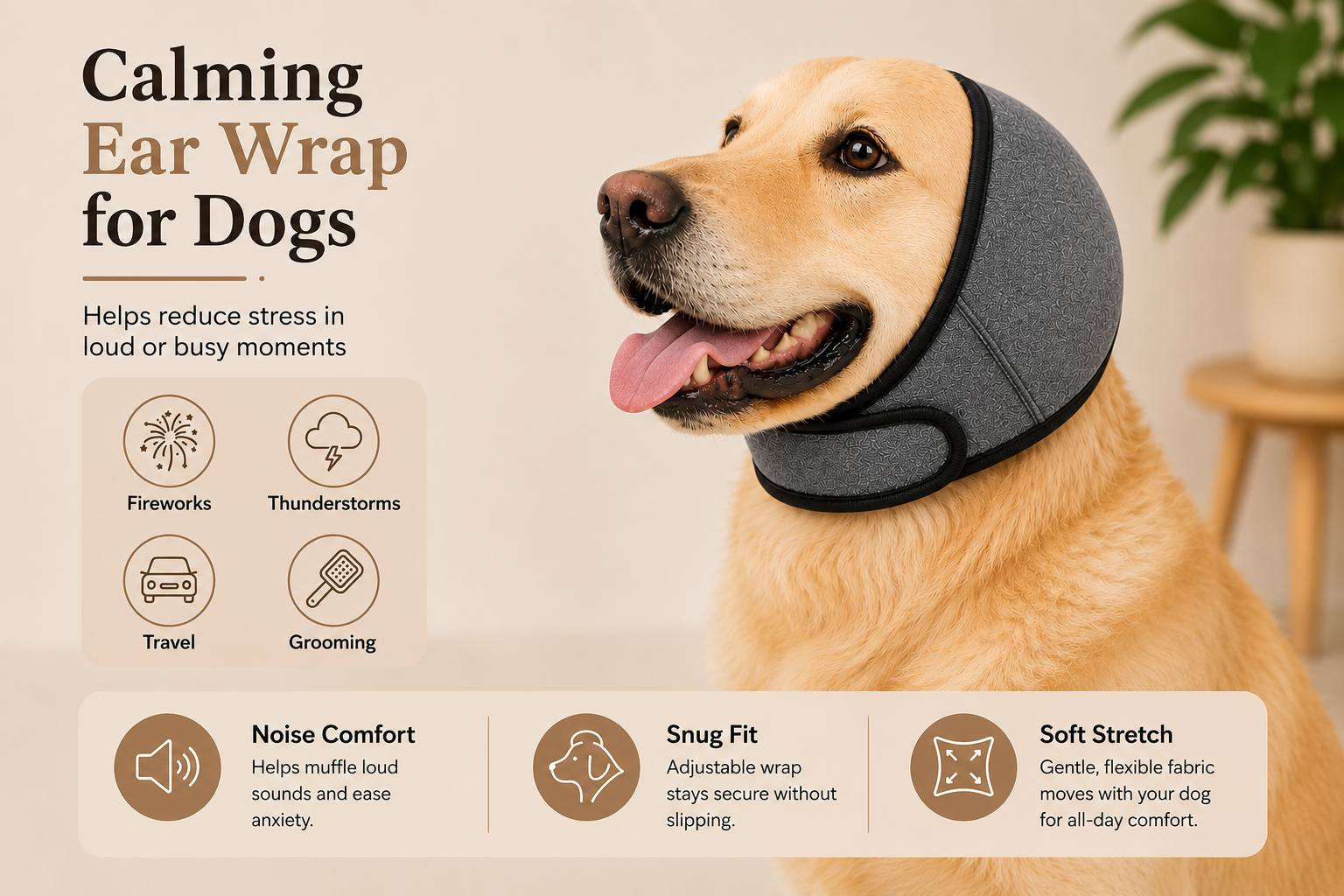 Comfort Ear Wrap for Dogs